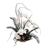 White Orchid Faux Flower Arrangement