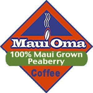 Hawaii Maui Oma Coffee 8 oz. Bean 100 % Maui Peaberry