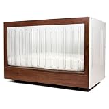 ROH CRIB White/Walnut with 2 Acrylic Sides