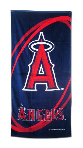 Anaheim Angels Fiber Reactive Pool/Beach/Bath Towel (Team Color)