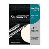 Wausau Paper Royal Linen Fine Business Paper, 24#, 8.5 x 11 Inches, Ivory, 500 Sheets per Box (74159)