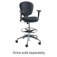 o Safco Products Company o - Extended Height Chair,Pneumatic Seat,26x26x23-33,Gray
