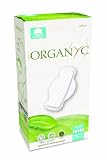ORGANYC Hypoallergenic 100% Organic Cotton Pads Day Wings, flat, thick, 10-count Boxes (Pack of 2) for Sale