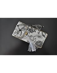 Beautiful Silk Brocade Eyeglass Sunglass Pouch Glasses Protect Bag - Birds Design by Shanghai Old Street