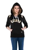 New Orleans Saints Women's Laced Up Fleece Hooded Sweatshirt - by Alyssa Milano