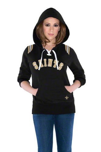 NFL Women's New Orleans Saints Lace Up Hoody