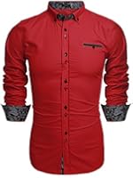 Coofandy Men's Fashion Slim Fit Dress Shirt Casual Shirt