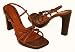 Via Spiga Tripod Chocolate Snake Strappy Sandals Heels