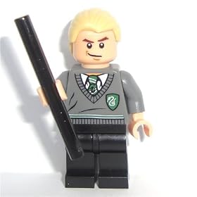 LEGO Harry Potter: Draco Malfoy Minifigure with Wand
