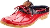 SPERRY HERON RED/NAVY DOTS WOMENS RAIN SHOES Size 7M