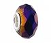 Pandora Style Charm Bead (Z93) Faceted Plated Glass (14mm x 10mm) (fits Troll too)