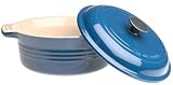 Le Creuset Stoneware Round Casserole, Blue, 21 cm