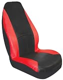 Elegant USA E 329319X Bucket - Razor High Back Black/Red Universal Seat Cover