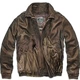 41XQAFULy9L. SL160  Abercrombie & Fitch Mens Brown Leather Jacket Size Large