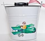 Vintage-style White Airplane Baby Bucket