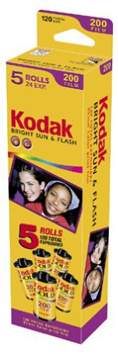 Kodak Gold 200 Speed  24 Exposure 35mm Film (5-Pack)