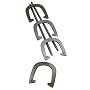 Halex Premier Horseshoe Set With Hammer Finish Steel In Gold And Silver