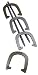 Halex Premier Horseshoe Set With Hammer Finish Steel In Gold And Silver