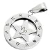 Search : Atlas Jewels 316L Stainless Steel "Capricorn" Zodiac Astrology Sign Star Pendant Necklace