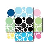 InstantMurals225PolkaDotsWallTransferStickers-MultiColored