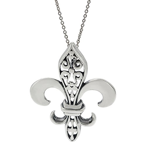 Sterling Silver Fleur De Lis Necklace