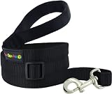 Kakadu Pet KPS-LAC-00381-FBA - Kakadu Pet Empire Extendible Nylon Dog Lead 1quot x 4-6ft Midnight Black 