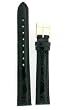 Watch Band Handmade Genuine Crocodile Black Padded Gold-Tone Buckle 14 millimeter Watch Band Handmade Genuine Crocodile Black Padded Gold-Tone Buckle 14 millimeter