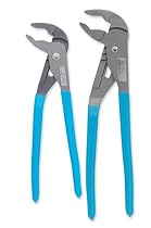 Channellock GLS-1 Griplock 9-1/2-Inch and 12-Inch Tongue and Groove Plier Set, 2-Piece