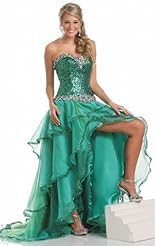 Cocktail Chiffon/Taffeta/Tulle Crystals Crystal Peplum Beaded Applique Lace Homecoming Dress 