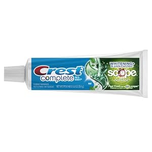 Crest Complete Extra White Plus Scope Outlast Fresh Breath Whitening Toothpaste - Long Lasting Mint Twin Pack 11.6-Ounce