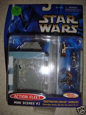 Star Wars Episode I Action Fleet Mini Scenes #2 Destroyer Droid Ambush