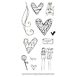 Heidi Grace Designs by Fiskars 4 by 8-Inch Designer Clear Stamps - Valentines