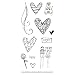 Heidi Grace Designs by Fiskars 4 by 8-Inch Designer Clear Stamps - Valentines