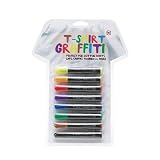 T-Shirt Graffiti Pens - 8 Permanent Fabric Markers