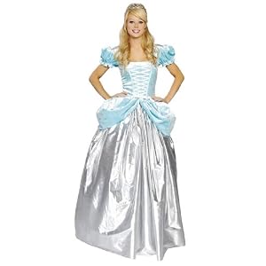Womens Adult Halloween Costumes Cinderella Princess Ball Gown Fairy Tale Dress Deluxe Costume Roma