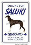 SALUKI ~Novelty Sign~ dog pet parking signs gift hound