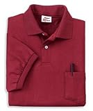 NEW Stedman by Hanes Jersey Knit Sport Shirt with Pocket Cardinal-S