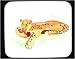 Decorated Mouse Pad with eating, meat, cat, animal, leopard