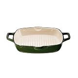 KitchenAid 12-Inch Cast-Iron Square Grill Pan, Green