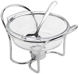 Jd Diffusion - P9455 - Chauffe Sauce avec Louche - Verre + Metal