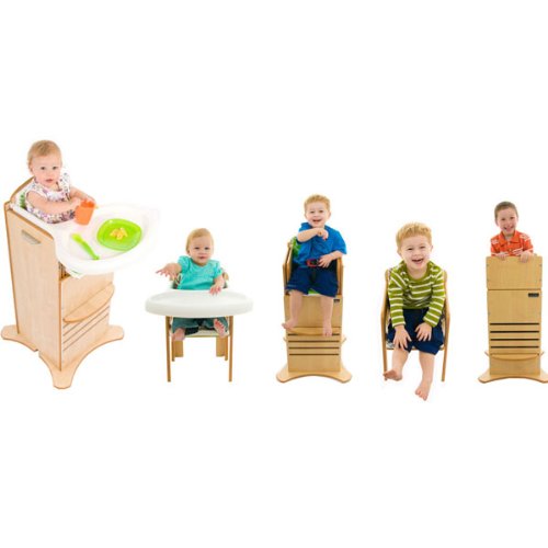 Luca and Company Little Helper FunPod Highchair, Natural