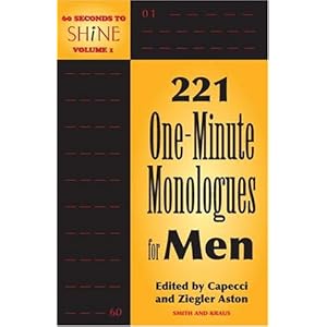 one minute monologues men