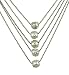 Constellation Dreams 'Crystal Embedded Balls on 5 Rows of Faceted Ball Chain'