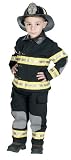  : Medium (4/6)/Junior Firefighter Costume with Helmet