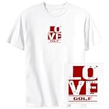 T-Shirt White  Love Golf  Sports