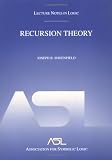 Recursion Theory (Lecture Notes In Logic, 1) (Lecture Notes in Logic, 1.)