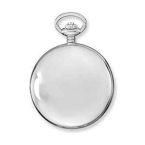 Stnlss Stl Skeleton Dial Pocket Watch by Charles Hubert Paris Watches, Best Quality Free Gift Box Satisfaction Guaranteed