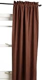 Eclipse Suede 42-Inch by 84-Inch Thermaback Blackout Panel, Chocolate