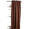 Eclipse Suede 42-Inch by 84-Inch Thermaback Blackout Panel, Chocolate