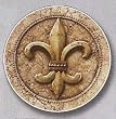 AutoCoaster ~ Fleur de Lis ~ Tile Drink Coaster for car cupholder ~ 106